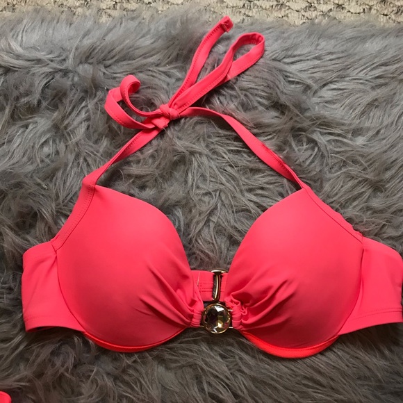 NWOT Pink Bikini with Jewels - Picture 2 of 8